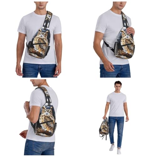Bolso cruzado estilo sling para viaje y senderismo miniatura 6