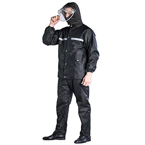 Preisvergleich Produktbild EWQG-Pfanne Poncho Regenponcho, 100% Wasserdichter Multifunktionaler Außen Regencape, Geeignet Für Männer und Frauen, Wandern, Radfahren, Camping und Festivals Usw -AA Schutz Overall