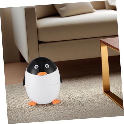 Caneca de basura con tapa Zerodeko diseño pingüino miniatura 4
