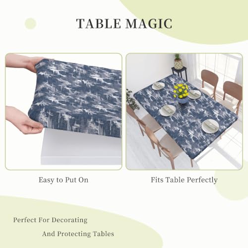 Nappe de table 76 X 122 cm extensible imperméable motif aquarelle - 8