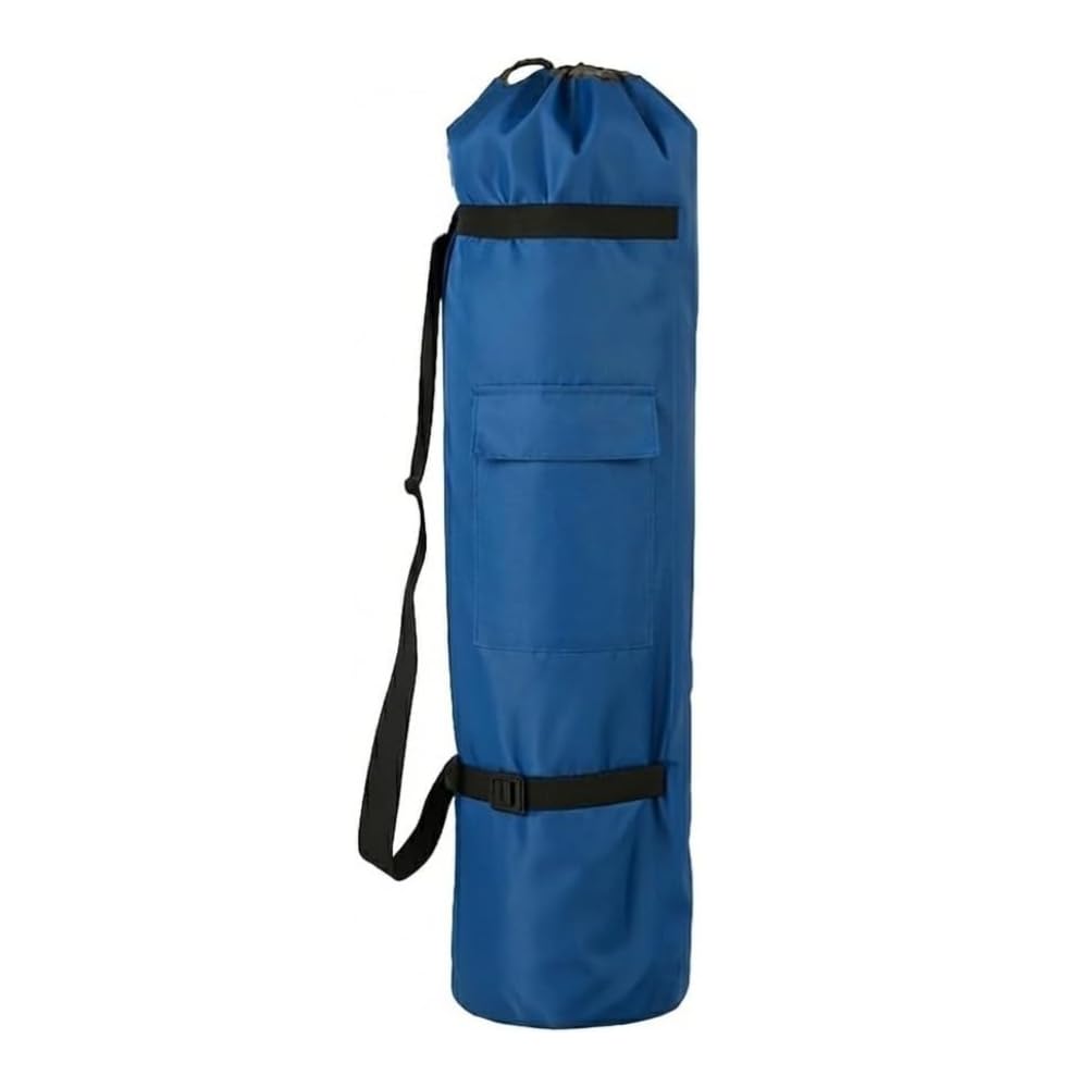 Heavy Duty Camping Chair Replacement Bag with Side Pocket, Camp Cover Bags for Carrying Folding Chairs - 48 X 11 Inches, Durable 600D Oxford Fabric, Extra Wide Mouth, Adjustable Strap for Carry (Blue)