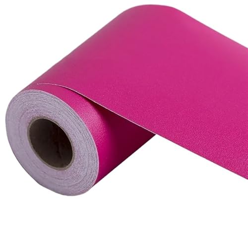 ȔSǎA Self Adhesive PVC Wallpaper Waistline 5M Multicolor Multiple Sizes(Glamour Red,15CM Height)