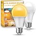Sleep Light Bulb, Amber Light Bulbs for Sleep Therapy, Blue Light Blocking, 1900K Dim Light Bulbs 60W Equivalent, Mood Soothing Light, E26 A19 Warm Light Bulbs for Bedroom, Nursery, 2 Pack