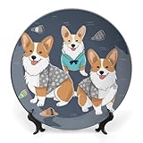Cadeau idéal : notre assiette ronde en céramique peut parfaitement décorer votre maison, les assiettes rondes peuvent correspondre et créer différents styles, les assiettes en porcelaine anglaise sont parfaites comme cadeau d'anniversaire, de Saint-Valentin, de mariage, d'Halloween ou de Noël pour vos amis et votre famille.