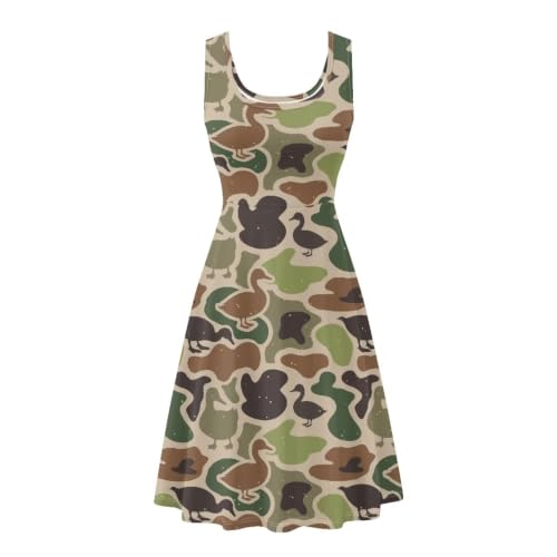 Image of Renewold Women's Sleeveless Tank Dress with Pockets, Casual Scoop Neck A-Line Sundress for Summer, Travel and Vacation
