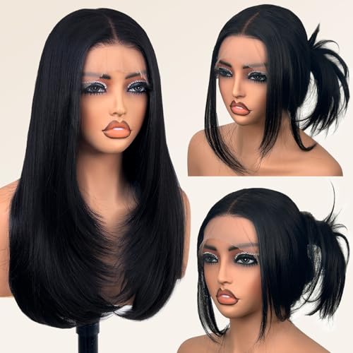 Glueless Synthetic Lace Front Wig 26 Inch (Su Mei.s)