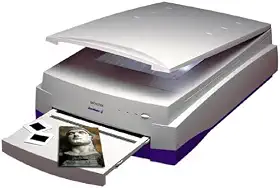 Microtek Scanner de tamanho legal Scanmaker 4 com kit de modelo Snaptrans