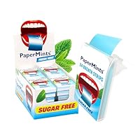 PaperMints Strips – Zuckerfreie Minz-Blätter für frischen Atem, trockenen Mund & Mundgeruch – 24 Packungen mit je 24 Streifen (576 Stück) – Vorrats-Display Box, kompakt & praktisch