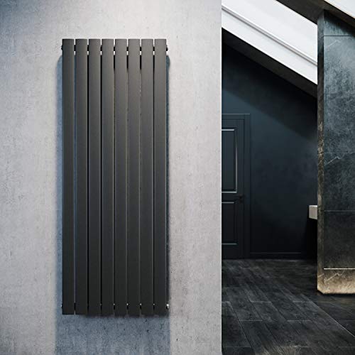 ELEGANT Radiateur plat design - 1600 x 619 mm - Anthracite - Pour salle de bain
