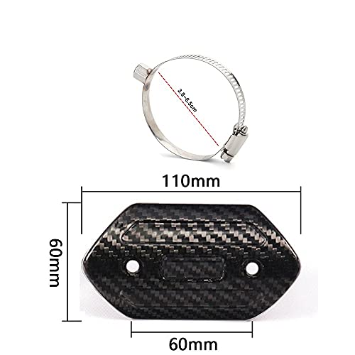 Protection échappement carbone CB650F TMAX530 look racing - 3