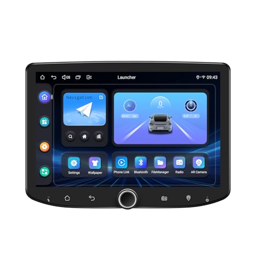 Joying Android 13 Double Din Car Stereo with Carplay & Android Auto, 8 Inch Car Radio 1280 X 800P Head Unit 8GB+128GB with Bluetooth, Volume Knob, Mirror-Link, AM/FM Radio(JY-UTD80N8-B)