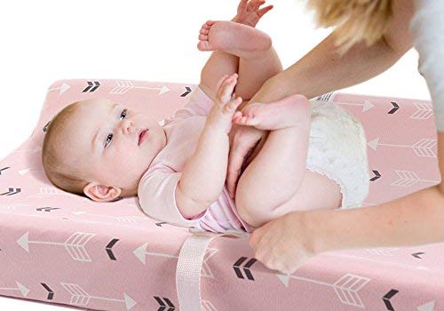 Stretchy Changing Pad Covers Brolex 2 Pack Jersey Knit Change Pad Covers For Girls Boys,Pink & White Arrow #TOP6