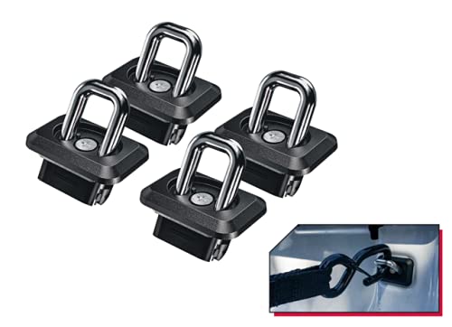 Bull Ring Angled Inner Bed Retractable Truck Bed Tie Down Anchors For 2007+ Chevy Silverado And Gmc Sierra, 2015+ Chevy Colorado And Gmc Canyon (2 Pairs) #TOP4