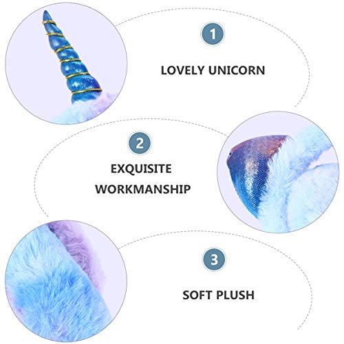 FRCOLOR Lovely Unicorn Earmuff for Winter Ear Cover with Cat Ears Warm and Comfortable Ear Muffs for Boys and Random Color for Cold Weather Wear3