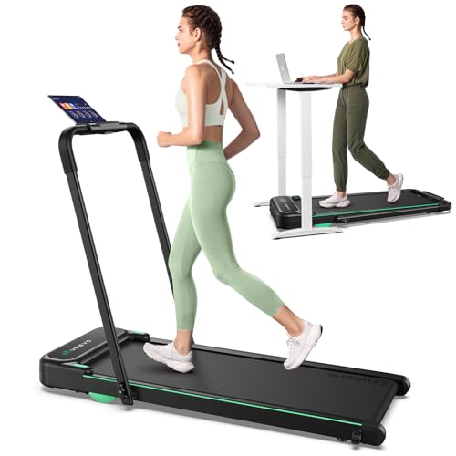UREVO Strol 2E Smart 2-in-1 Folding Treadmill, Compact...