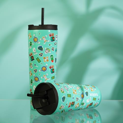 Image of BJPKPK 30 oz Coffee Tumbler with Straw, Insulated Stainless Steel Cup