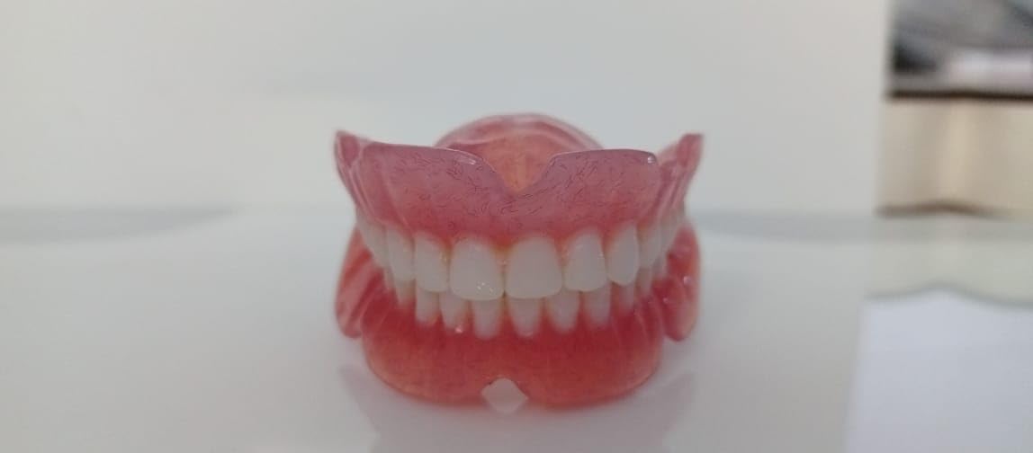 New Full Set Synthetic Acrylic Denture - Upper & Lower Genric Size -Brand New