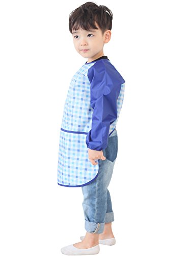 image for Plie Kids Painting Apron – Waterproof Long Sleeve Art Smock for Todd