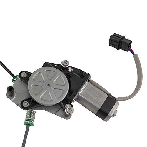 Image of TRQ Rear Right Power Window Regulator & Motor Assembly Passenger Side Compatible with 2003-2007 Honda Accord HO1551106 HO1551107