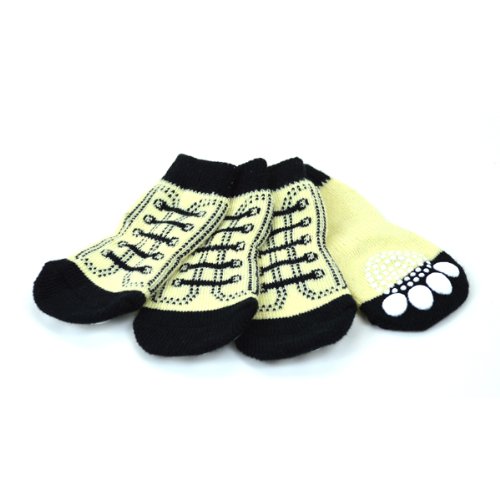 �����W�� (L'ange) DOG SOCKS sneaker white XL �T�C�Y