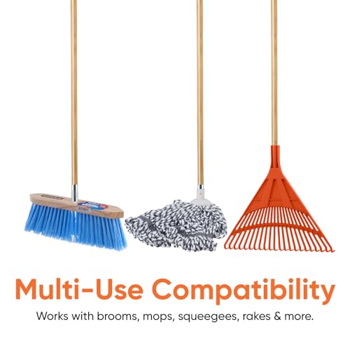 Superio Wood Broom Handle (72 Inch) Great for Most Brooms, Mops, Garden Rakes, Fitness Pole, Garden Hoe - Thumbnail 4