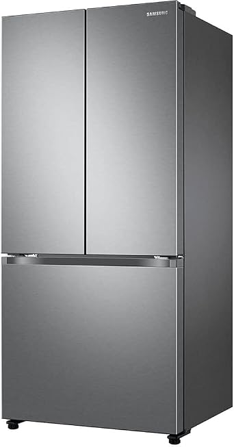 Samsung 17.5 cu. ft. Smart Counter Depth 3-Door French Door Refrigerator, Stainless Steel, RF18A5101SR/AA