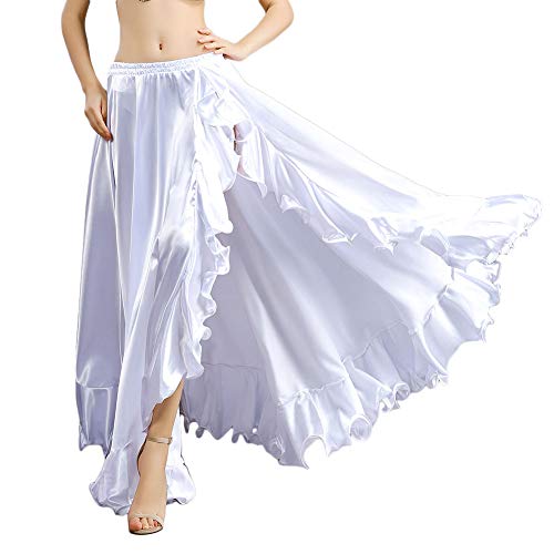 Gonna Lunga In Raso MUNAFIE Per Danza Del Ventre - Costume Donna Per Performance, Carnevale E Feste - Foto 12