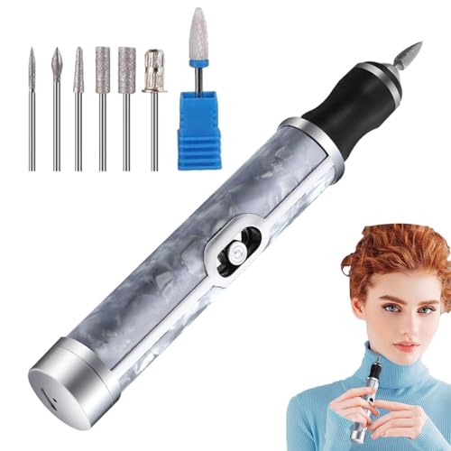 Lime à ongles électrique – Outil de polissage d'ongles humains, ponceuse à ongles rechargeable | Dispositif de coupe portable, polisseuse à ongles indolore, kit de toilettage de précision, machine de