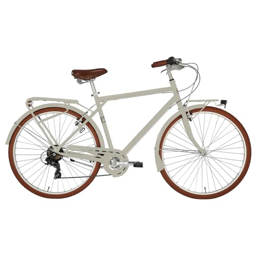 Alpina Bike Velvet Herren-City-Fahrrad, Ghiaia, 28