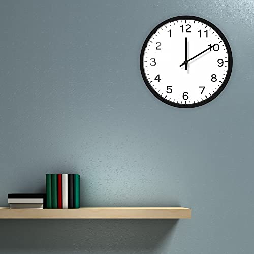 The Geeky Days Run Backwards Clock Arabia Numbers Battery Operated Silent Quartz Anticlockwise Reverse Anti Metal Frame Wall Watch Home Decor Run Counter 12Inch Round Timepieces thumb #6