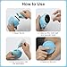 EEEKit Sunscreen Applicator, Sunscreen Lotion Dispenser Holds 1.86 fl oz with an Extra Sponge & Landyard, Sun Lotion Applicator for Face and Body