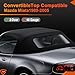 Convertible Soft Top Fits for Mazda Miata MX-5 1989-2005, Black Vinyl Replacement Roof with Clear Plastic Rear Window, UV-Resistant & Weatherproof, Easy Install Upgrade