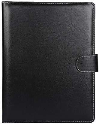 AmazingHind Professional File Folders, Document Files For Certificates, A4 Size (Faux Leather - Black01)