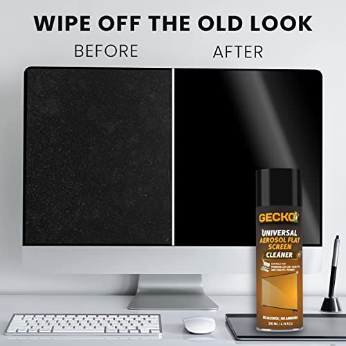 Image of Gecko Screen Cleaner Kit for Laptop, Mobile Phone, TV & LCD /LED Display Camera, MacBook, Gadget, Tablet - Lens Cleaner for Spectacles, for Contact Lenses, 200ml (Pack of 1)