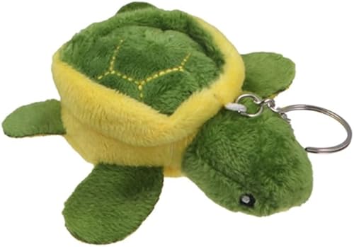 Miniatura 6 de REBABA Mini colgante de peluche de tortuga de peluche, lindo llavero de tortuga marina, muñeca de dibujos animados para accesorios de bolsa de