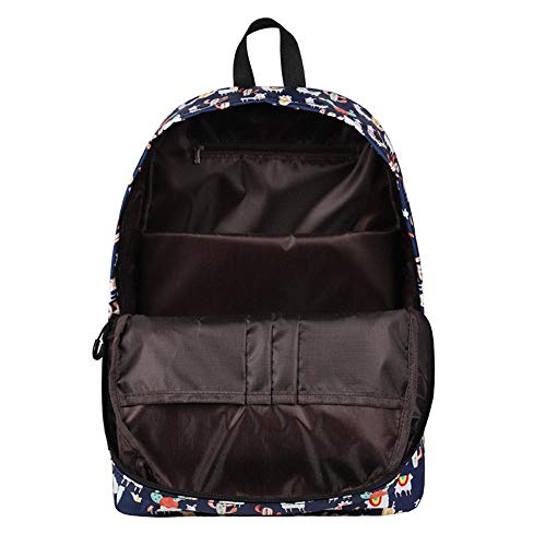 Mochila para portátil impermeable escolar con estampado de alpaca juvenil 4
