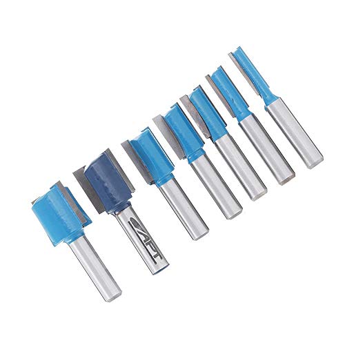 Fraise defonceuse queue 8mm contre les eclats de rainurage lot de 7
