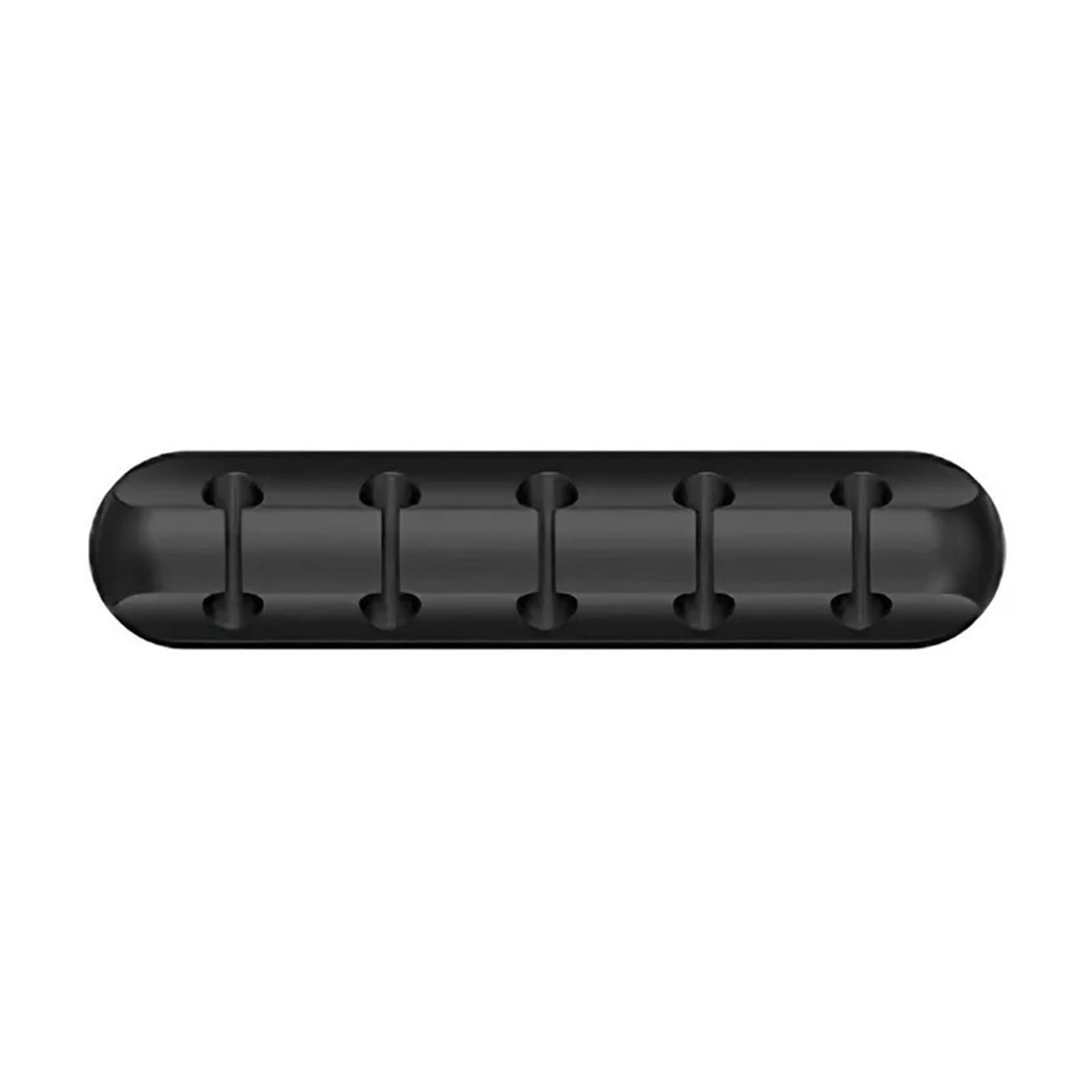 Phone Cord Holder for nightstand 20PCS Cable Clip Cable Organizer Holder Silicone USB Cable Winder Management Clips Self Adhesive Desk Tidy Organiser Wire Cord Holder(5holes Black)