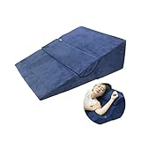 ● COUVERTURE RESPIRABLE ET LAVABLE: Outre sa couche de mousse à mémoire de forme confortable, le coussin de cale-lit est doté d'une housse douce et respirante. Cela aide non seulement à maintenir une température confortable, mais il est également facilement amovible et lavable en machine!