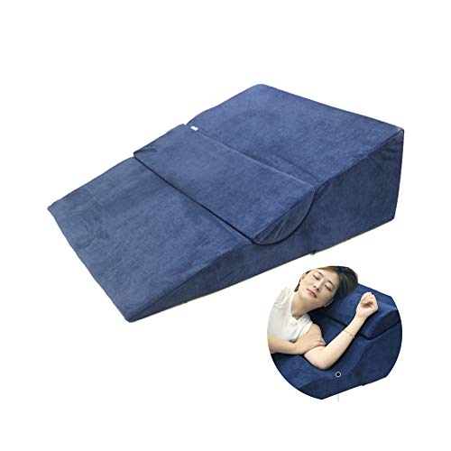 PREDUXYOW Orthopädisches Bett Keilkissen, Bettkeil Anti Reflux Ecke keilförmiges Schaumstoffkissen, Matratzenkeil Entspannungs und Relaxkissen