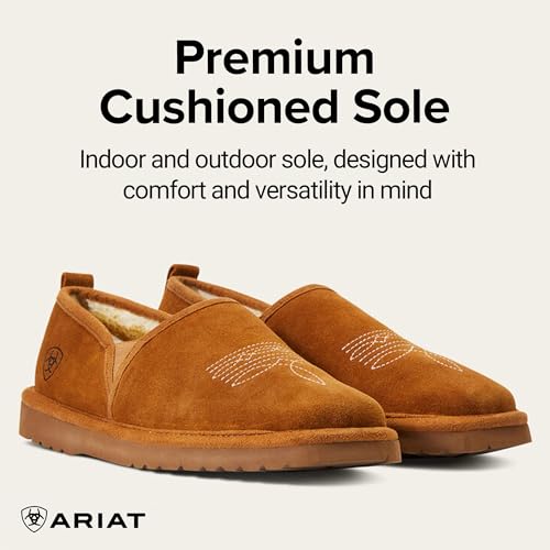 ARIAT Men's Lasso Suede Slipper3