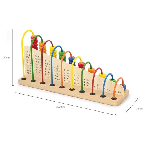 Calcul et mathématiques Viga Toys 50022 : abaque en bois pour apprendre à compter