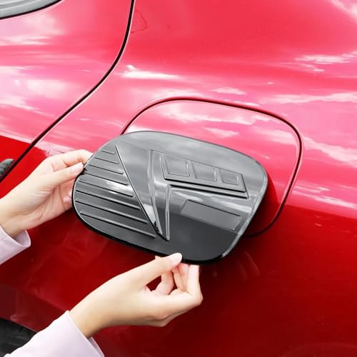 Bouchon remplissage carburant Kia Stinger cache réservoir noir - 2