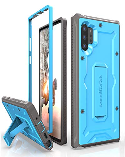 ArmadilloTek Vanguard Case Designed for Samsung Galaxy Note 10 Plus/Note 10 Plus 5G (2019 Release) Military Grade Full-Body Rugged with Kickstand - Blue