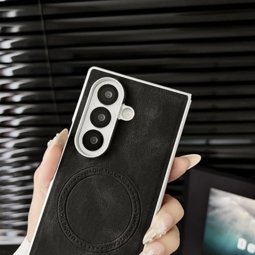 Étui en cuir avec fermeture magnétique antichoc pour Samsung Galaxy Z Fold 7/6/5/4 - 2
