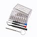 bayite Eyeglass Repair Kit Sunglass Glasses Repair Kit with Screws Assorted Tweezers Screwdriver Nuts Stainless Steel Screws Tool for Watch 1000Pcs