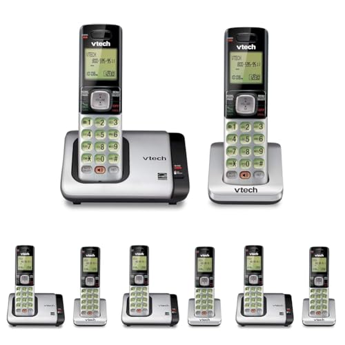 Image of VTech CS6719-2 2-Handset Cordless Phone with Caller ID /Call Waiting,Handset Intercom & Backlit Display /Keypad,Silver,(Pack of 4)