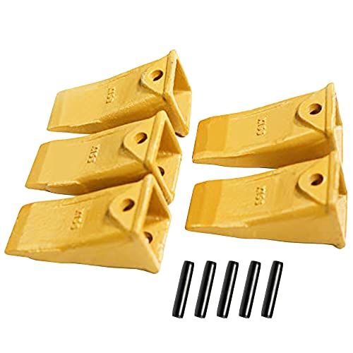 BDI Wear Part 5Pack X156 Excavator Teeth Mini Excavator Bucket Teeth with P156 Pins for Skid Steer and Mini Excavators