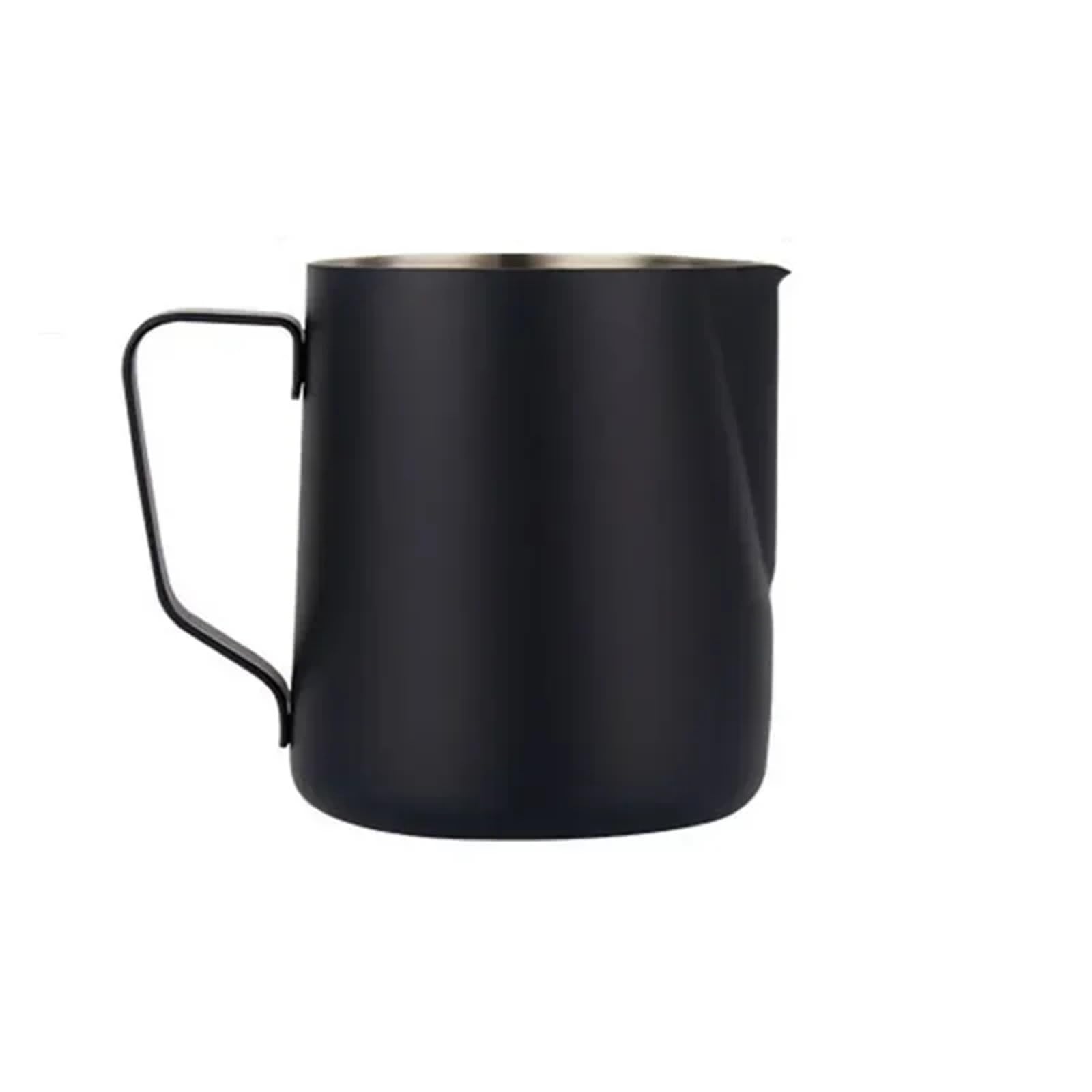 Milchschaum Kanne 350/600 ml Edelstahl-Dampfkännchen mit Milchaufschäumfunktion, Kaffeetasse, Barista-Werkzeug für Creme(350ml,Teflon)