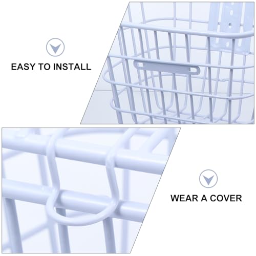 Panier de rangement en fer blanc épais et durable pour vélos